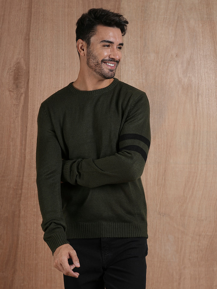 Evergreen Warmth Knitted Men Pullover
