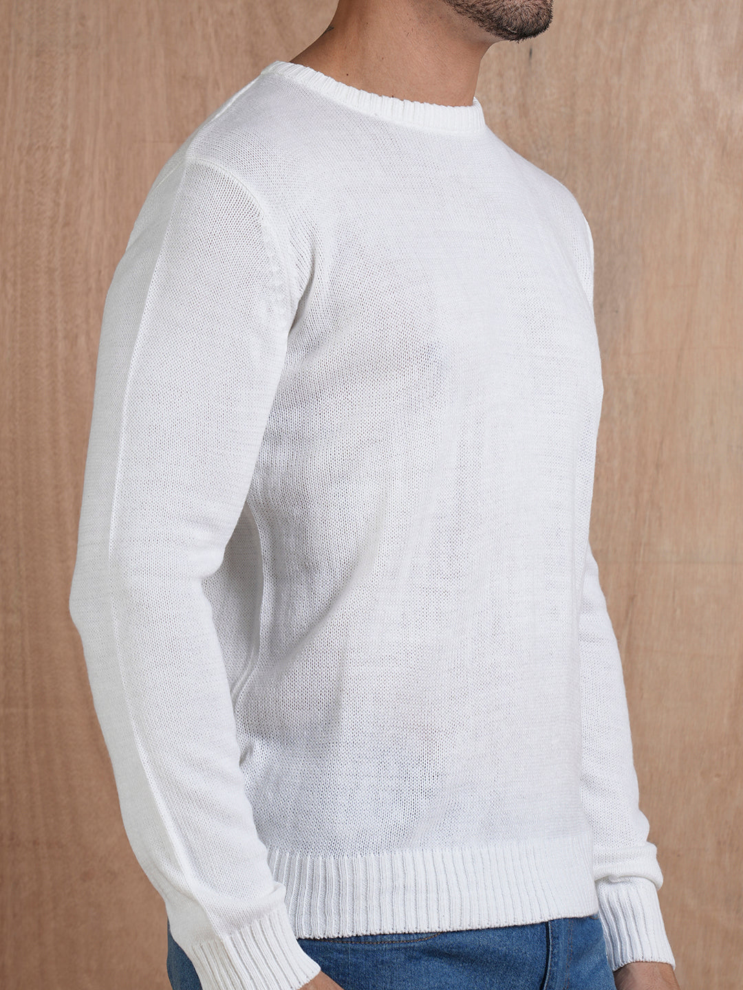 Classic Acrylic Knitted Men Pullover