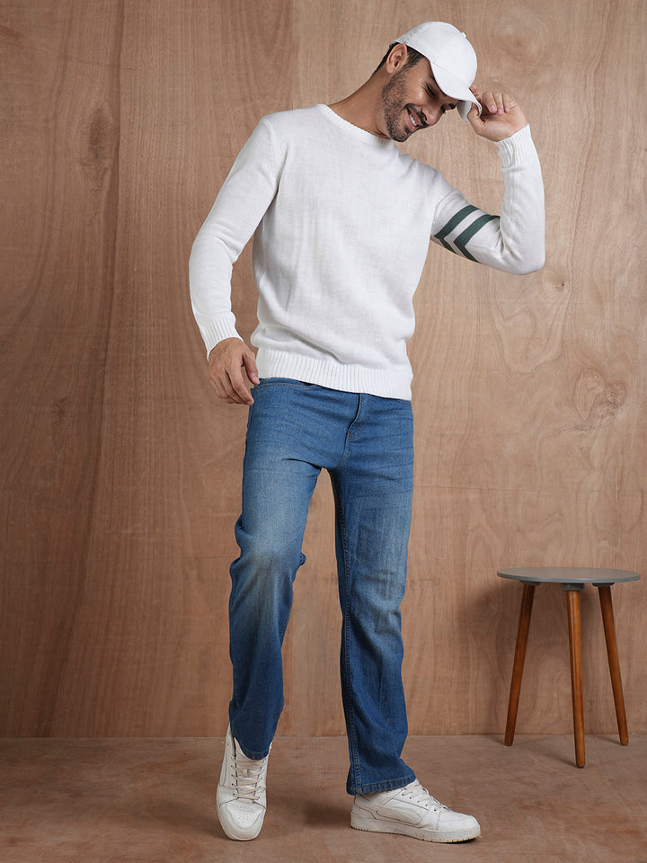 Classic Acrylic Knitted Men Pullover