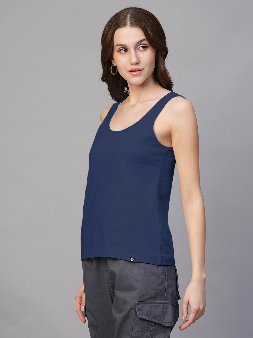 Solid Women Tank Top - Classic Navy