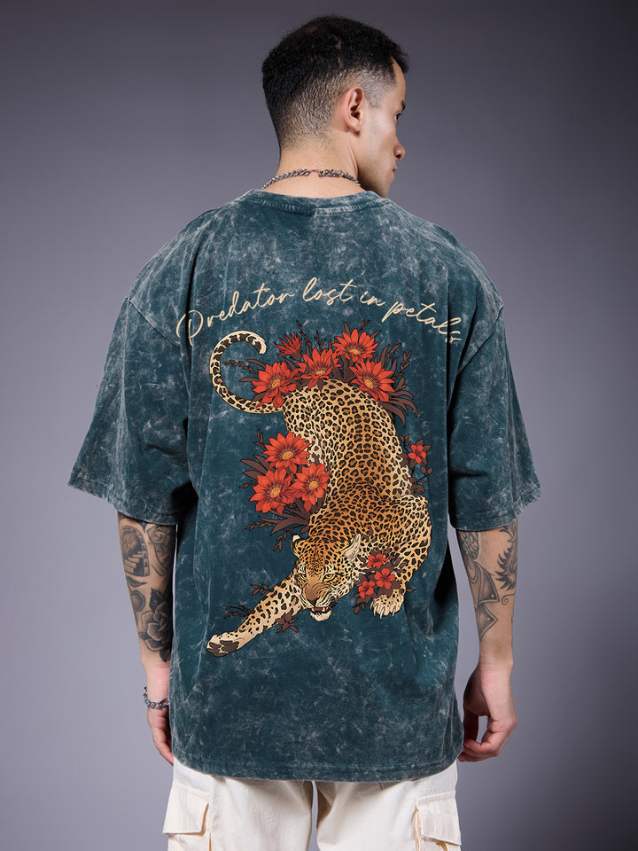 PREDATOR Men Retro Wash Oversized T-Shirt