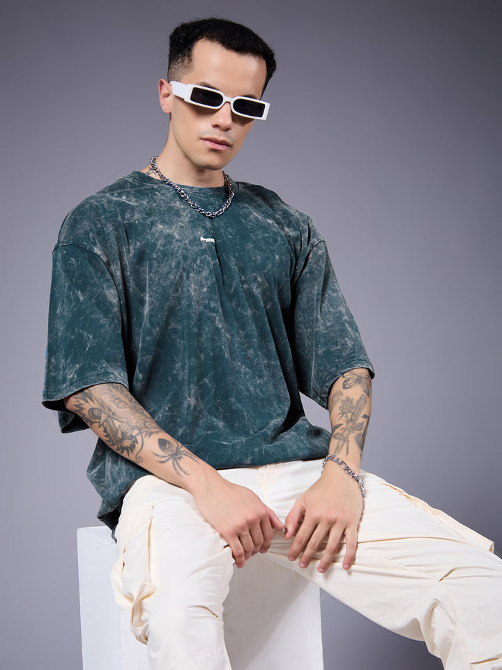 Men Retro Washed Oversized T-Shirt