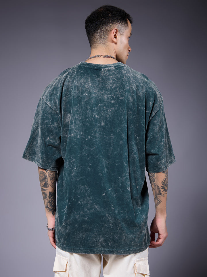 Men Retro Washed Oversized T-Shirt