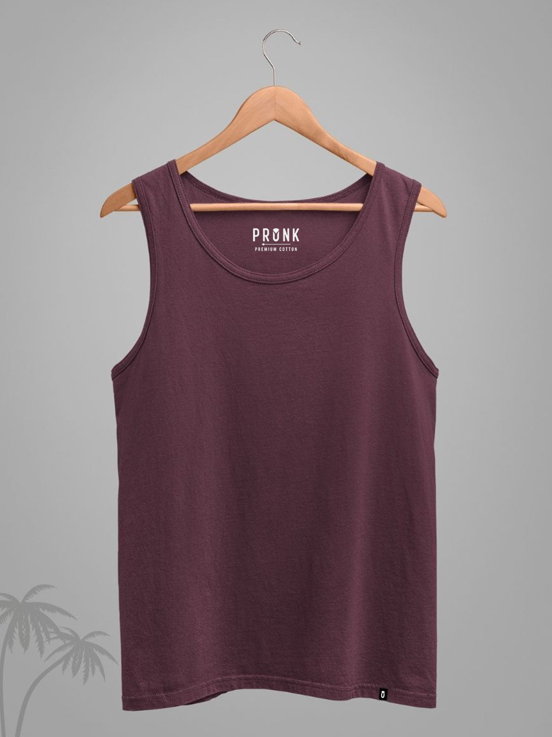 Solid Men Vest - Wine