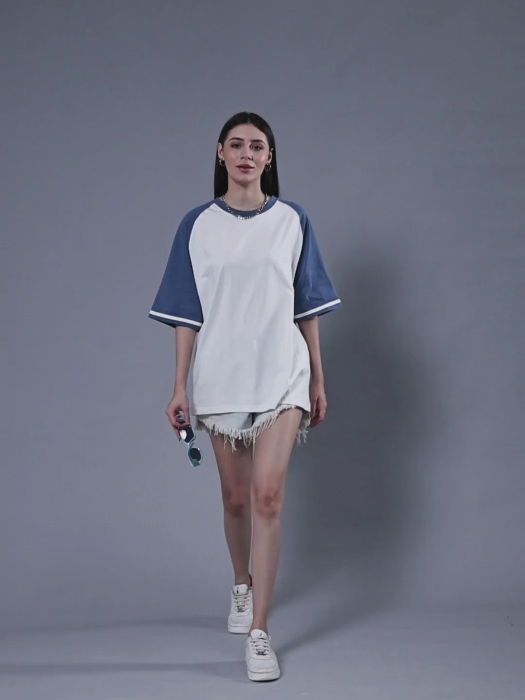 Women Oversized Colorblock T-Shirt