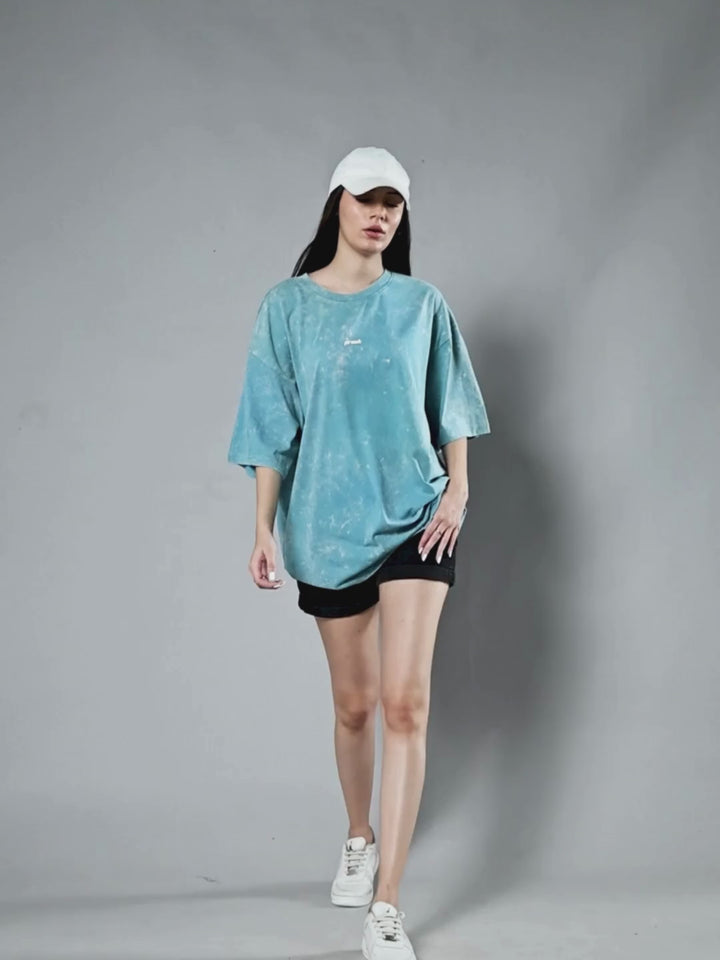 Women Retro Washed Oversized T-Shirt