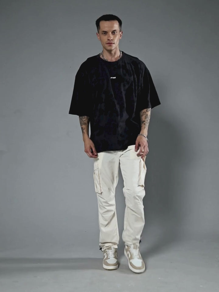Men Retro Washed Oversized T-Shirt