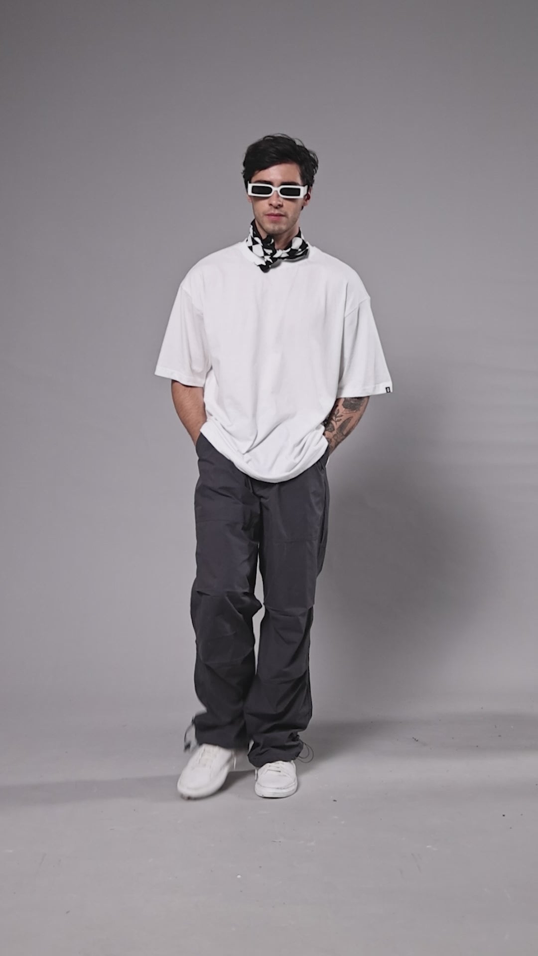 Parachute Pants For Men - Dark Grey