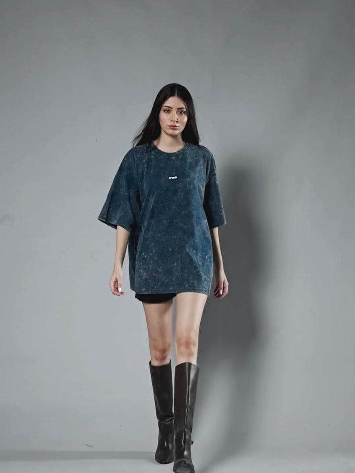 Women Retro Washed Oversized T-Shirt