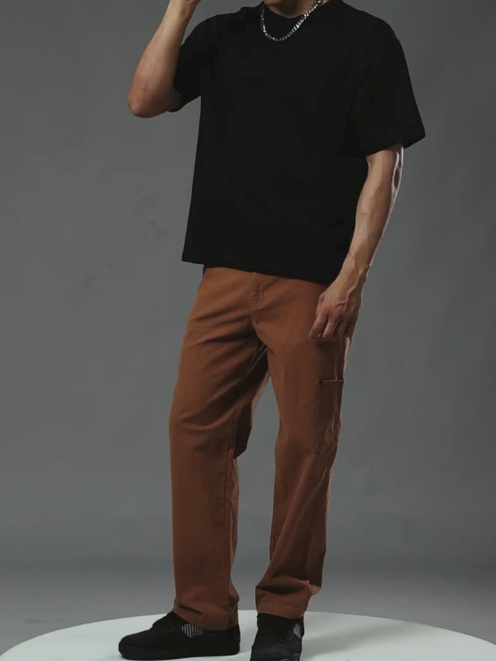 Men Carpenter Pants - Brown