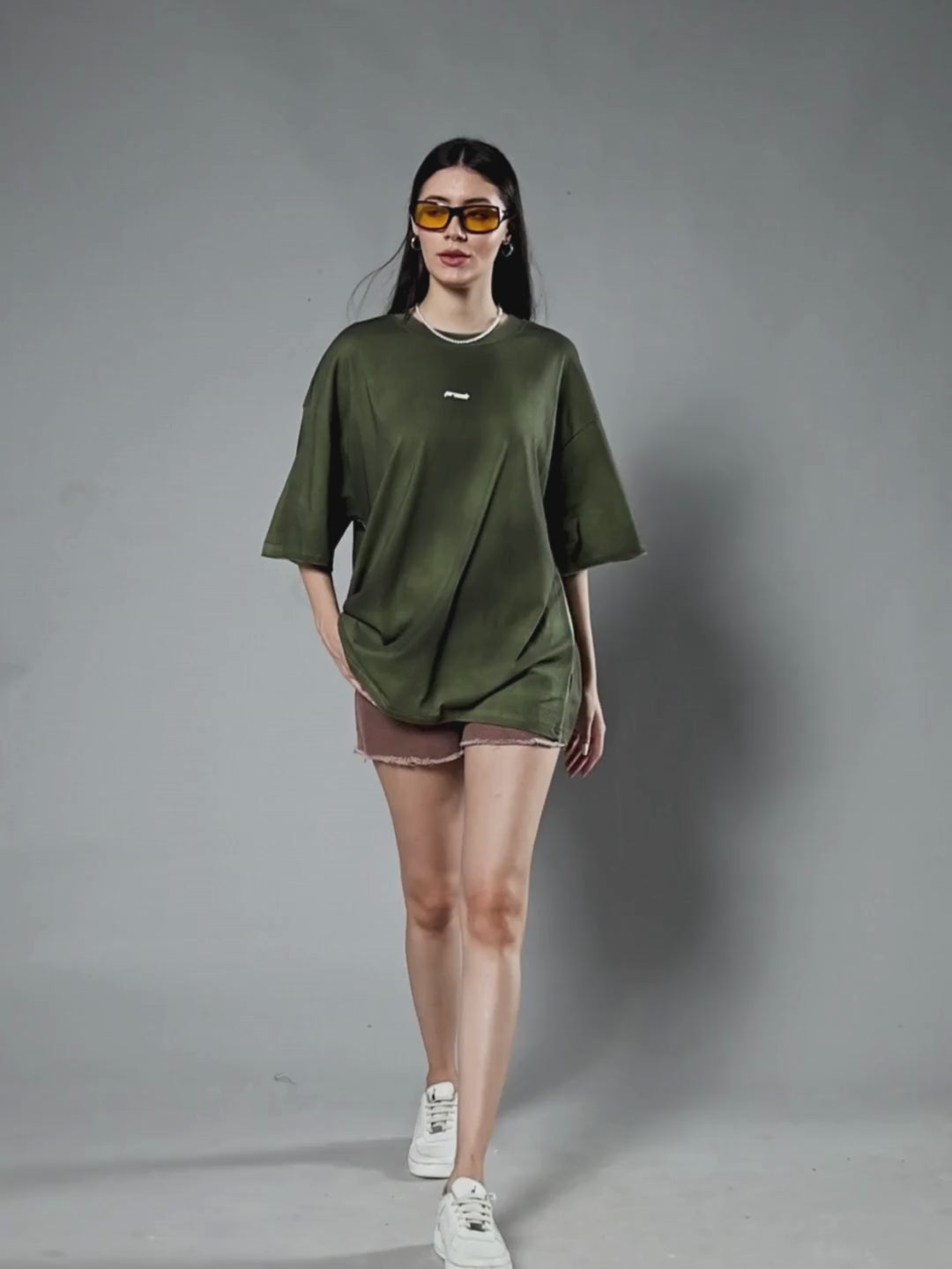 Women Retro Washed Oversized T-Shirt