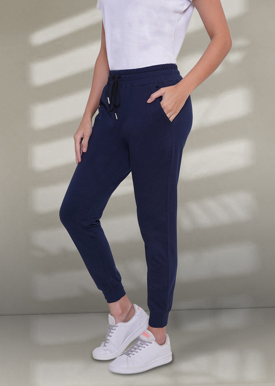 French Terry Jogger for Women Classic Navy