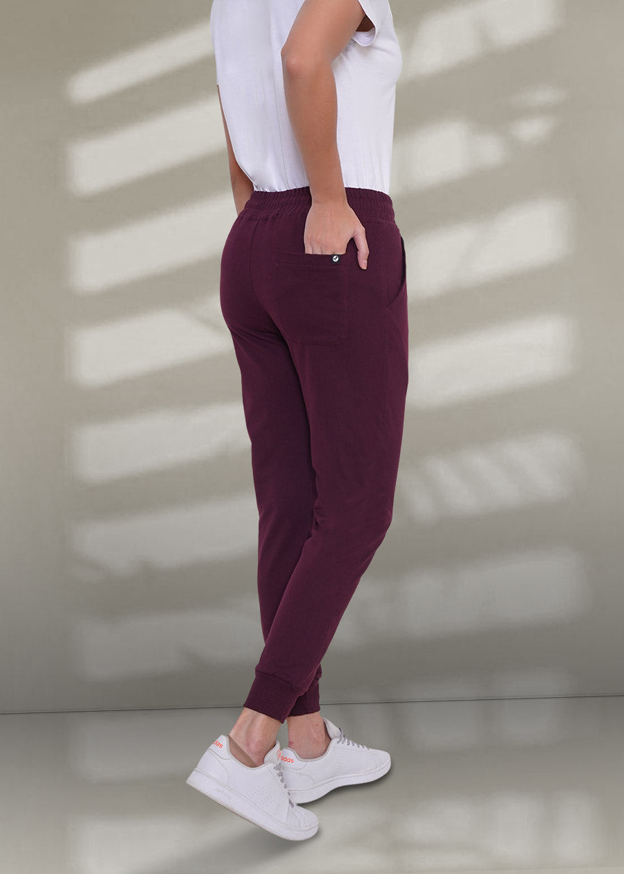 French Terry Jogger for Women Wine