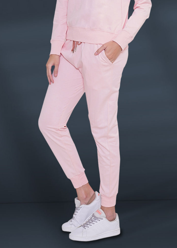 Women Solid Co-ord Set Millennial Pink