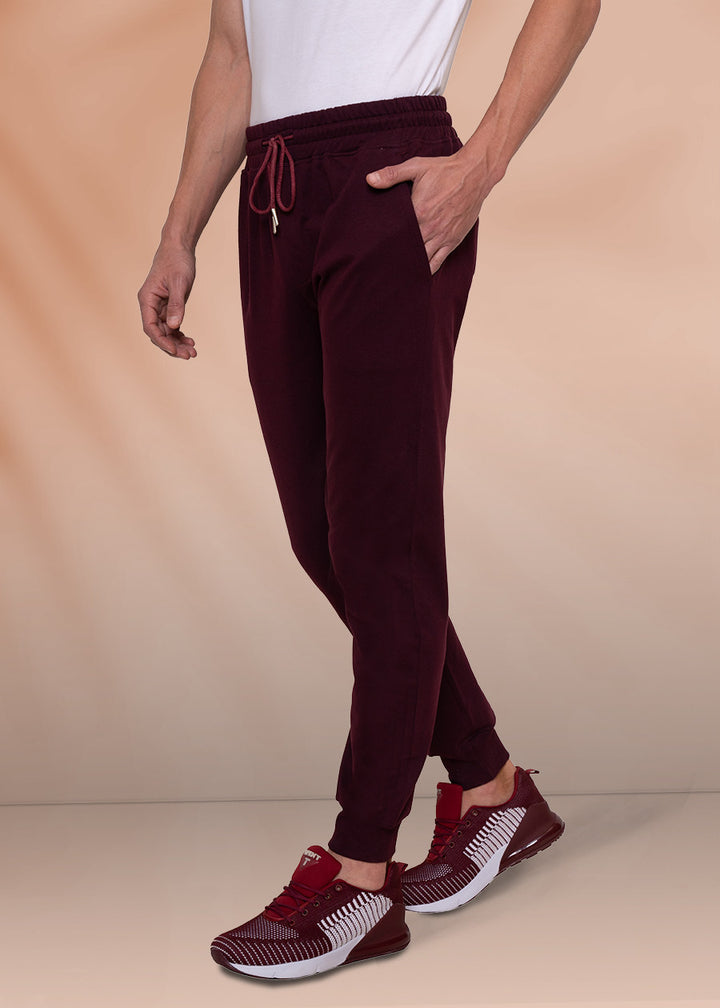 French Terry Jogger For Men : Wine