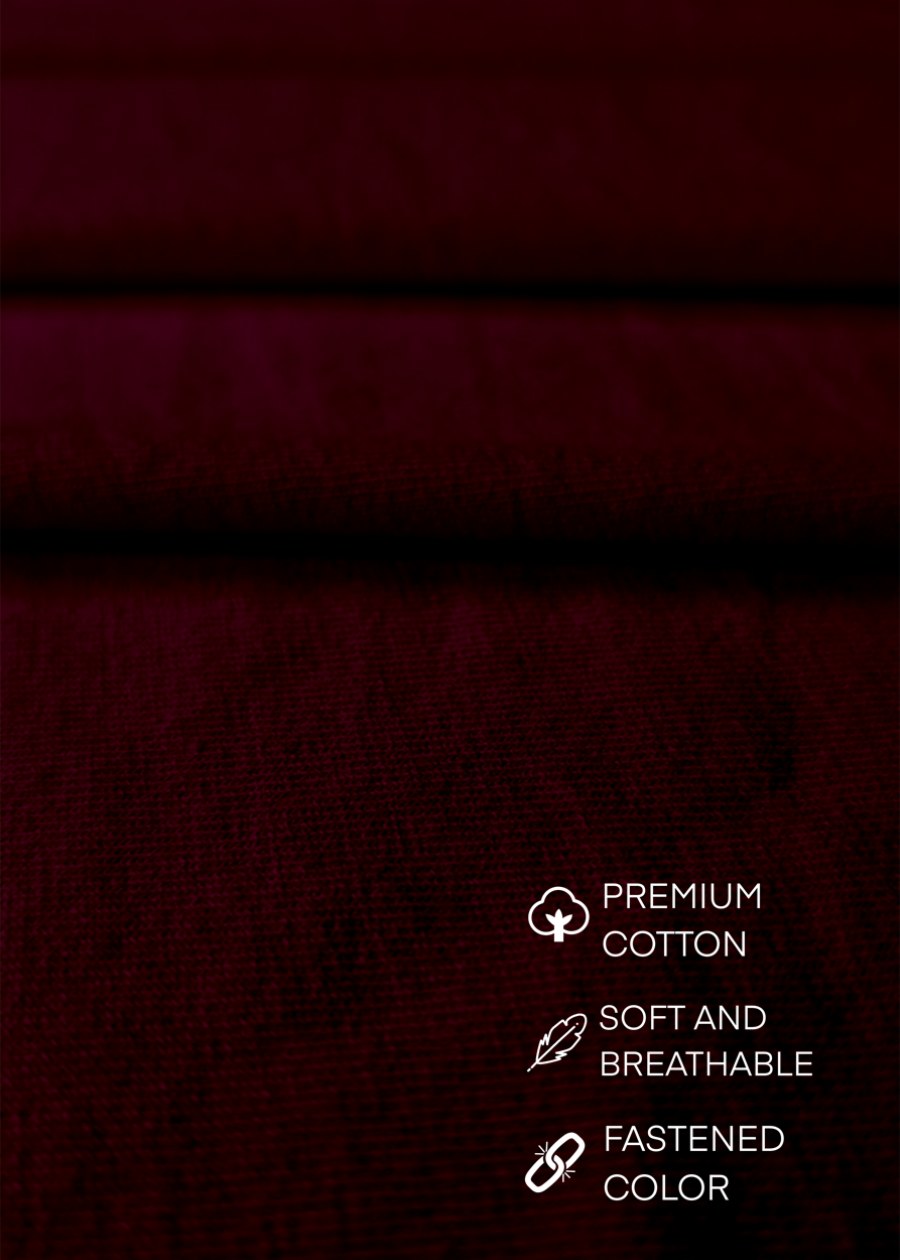 Solid Men Vest - Wine