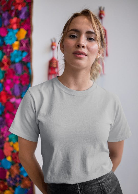 Ash Grey women half sleeve t-shirt