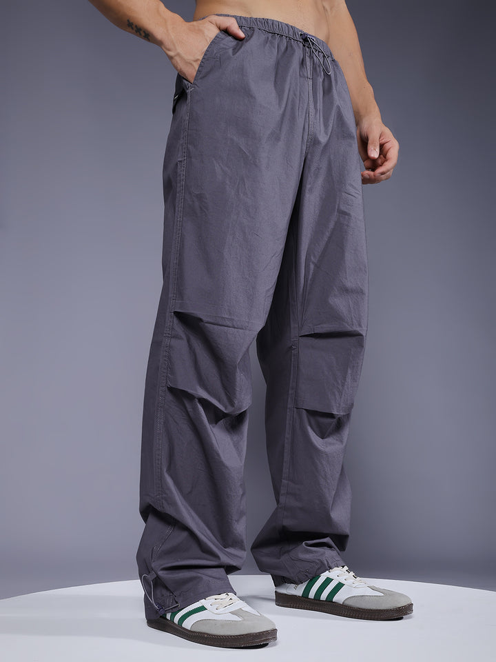 Parachute Pants For Men - Grey