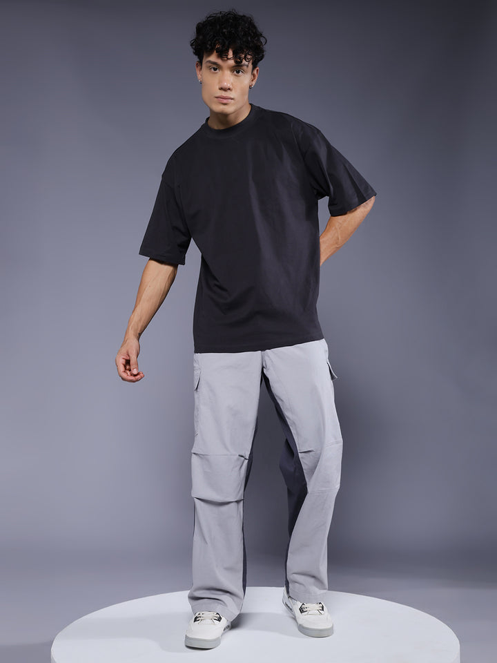ColorBlock Parachute Pants For Men