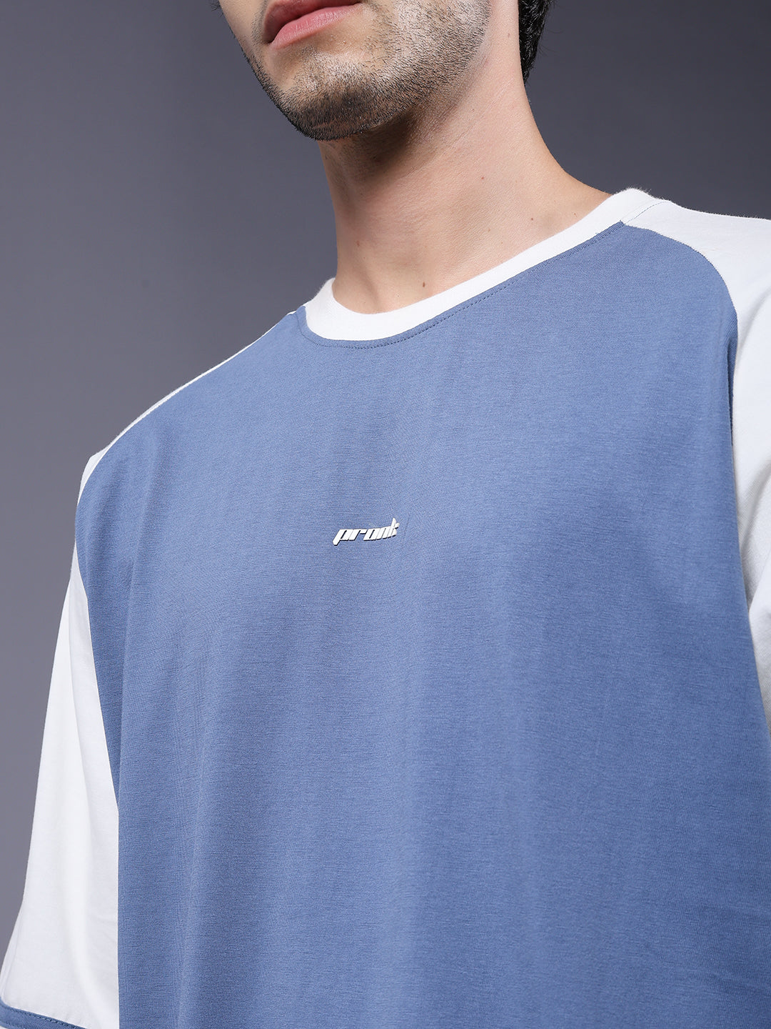 Men Oversized Colorblock T-Shirt