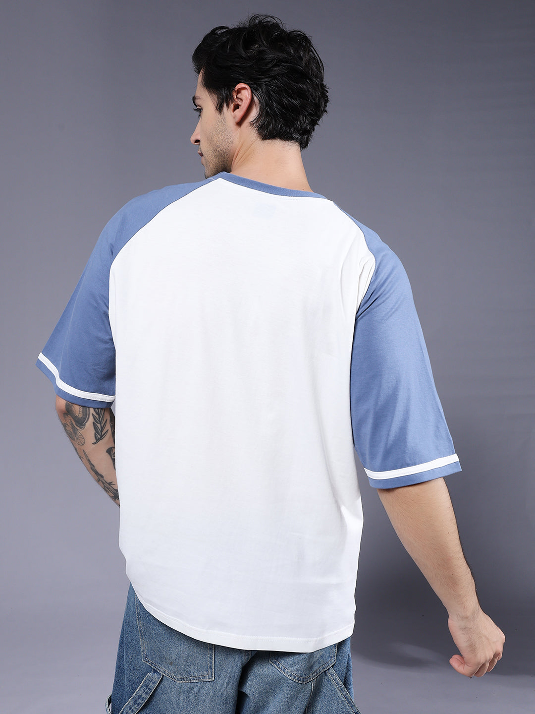 Men Oversized Colorblock T-Shirt