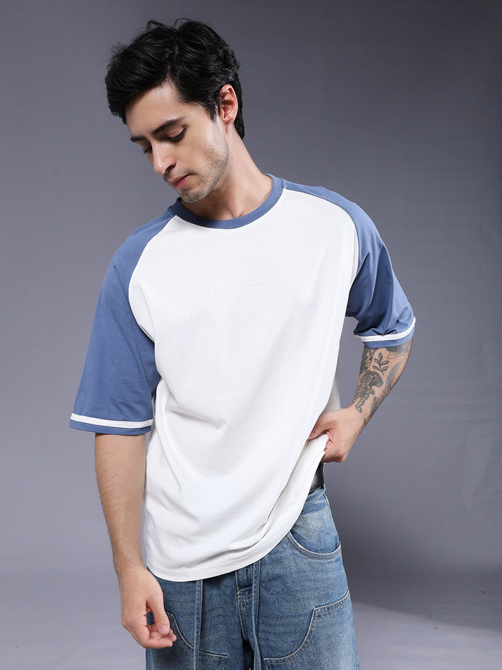 Men Oversized Colorblock T-Shirt