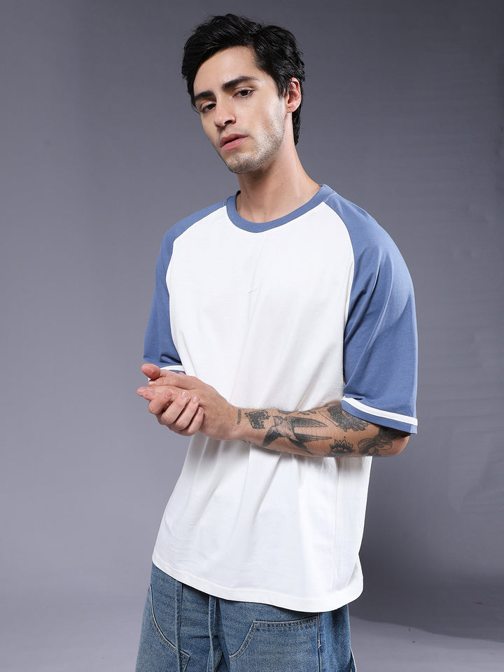 Men Oversized Colorblock T-Shirt