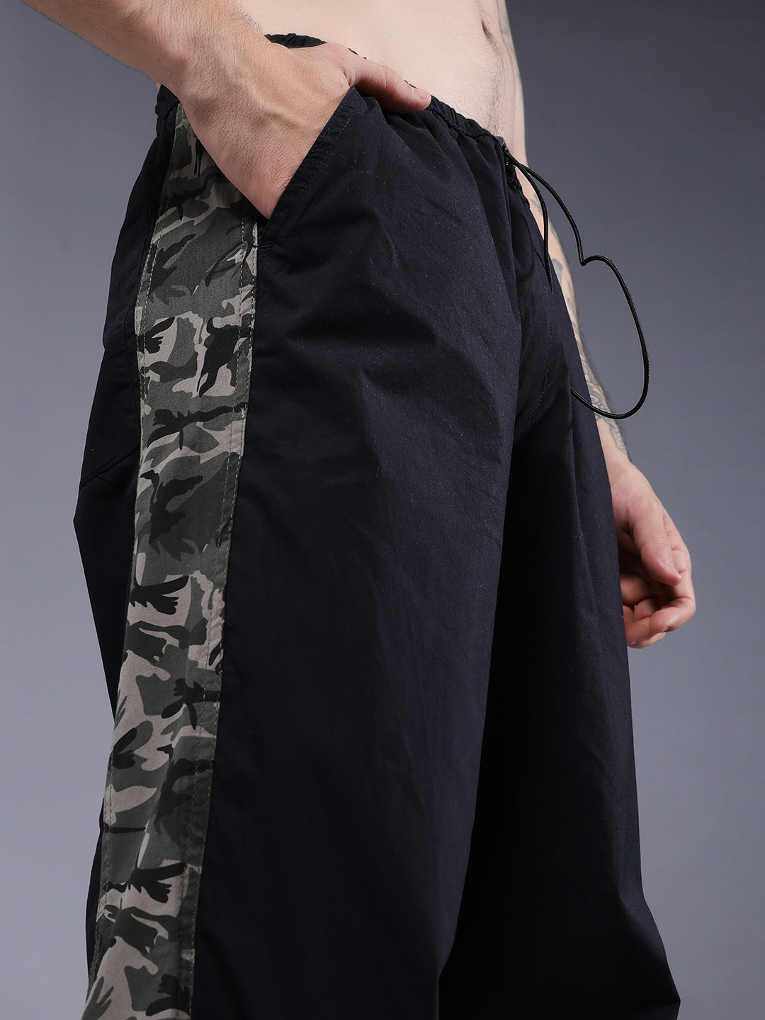 Parachute Pants For Men - Black