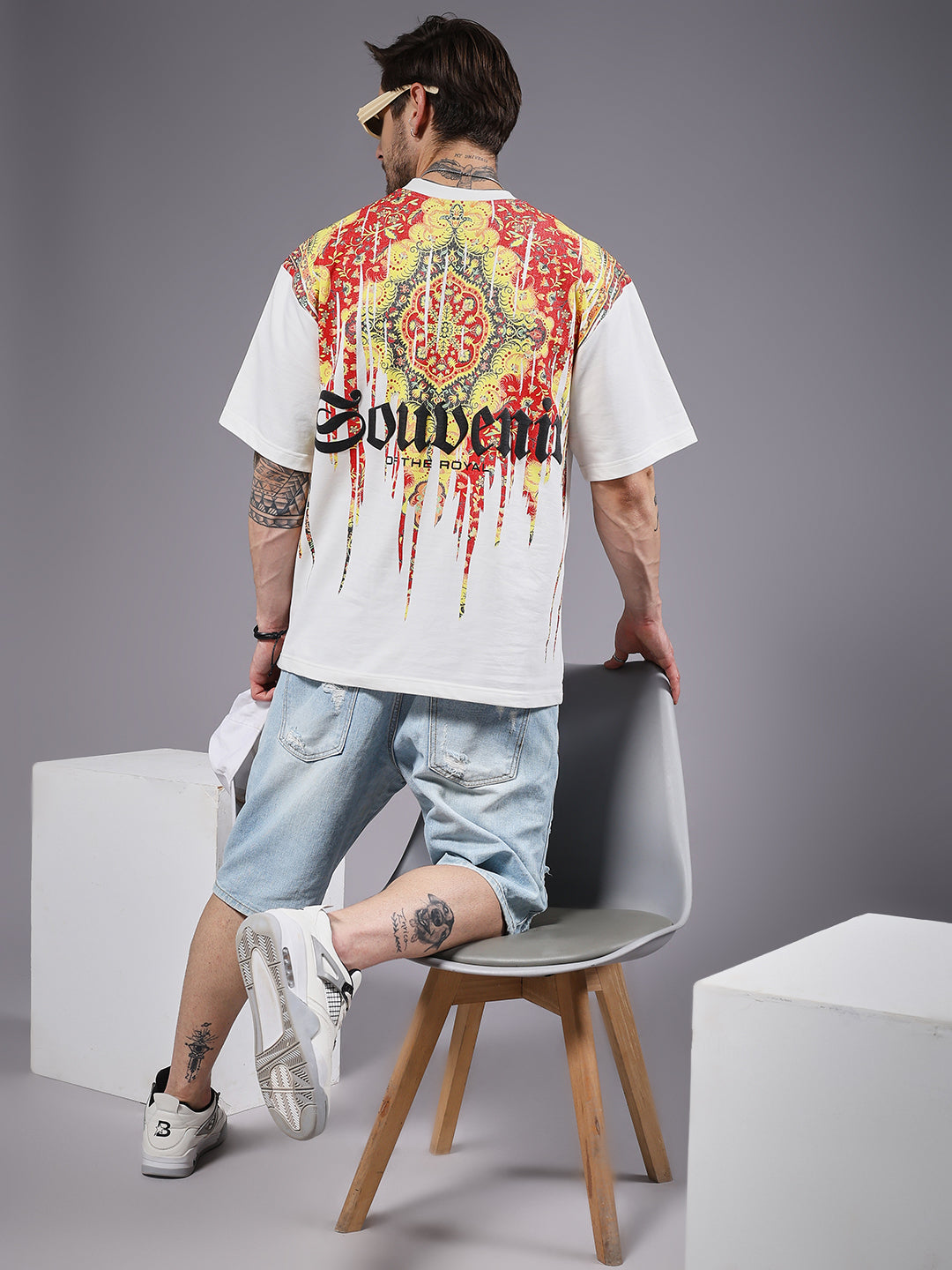 Souvenir Puff Printed Men Oversized Terry T-shirt