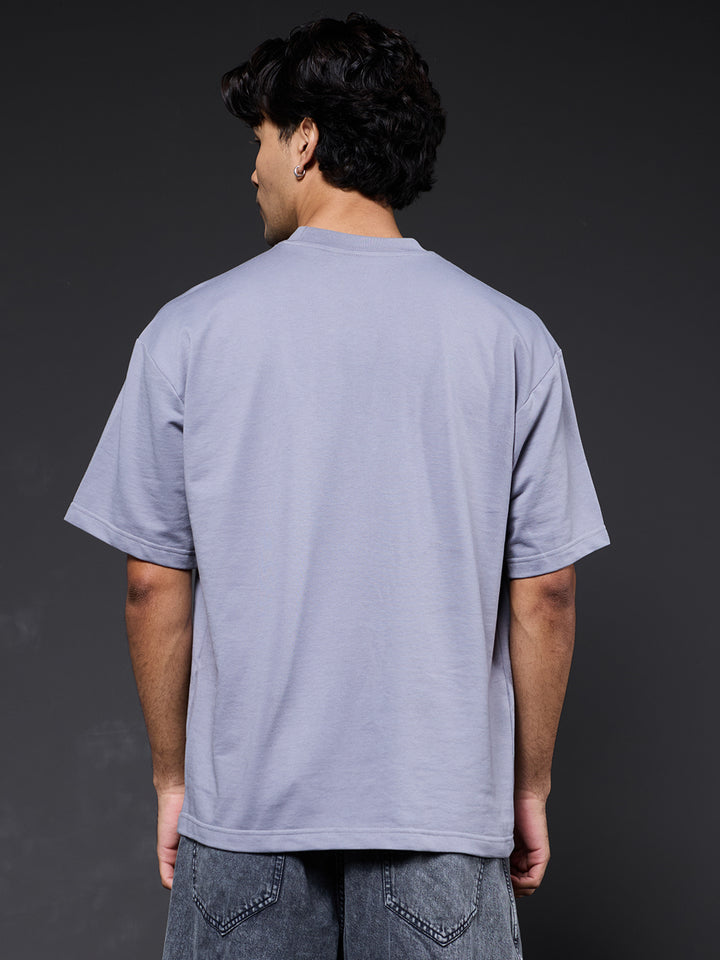 Cargo T-Shirt For Men - Ash Grey