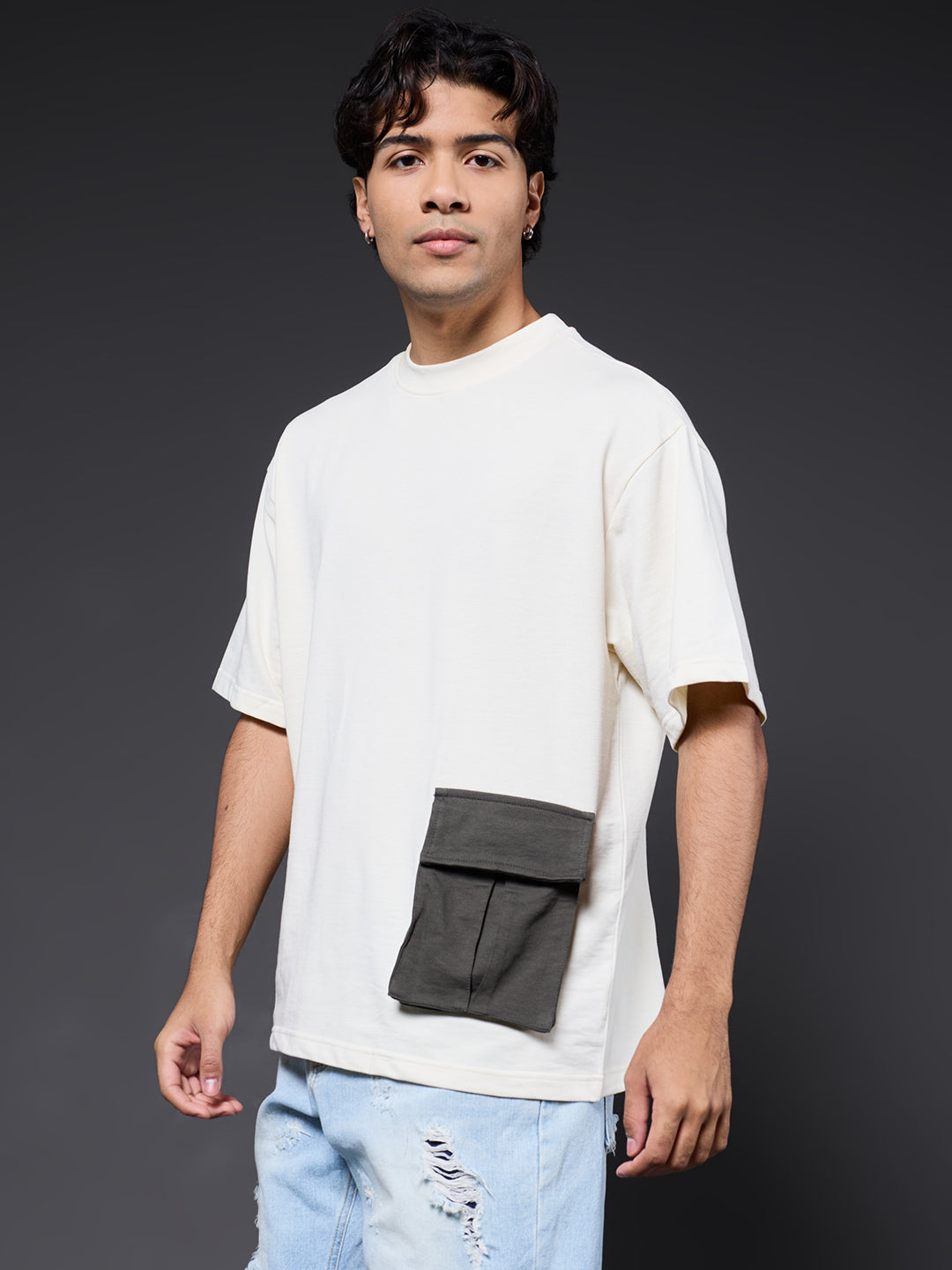 Cargo T-Shirt For Men - Off White