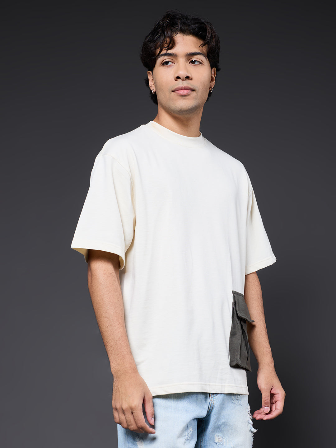 Cargo T-Shirt For Men - Off White