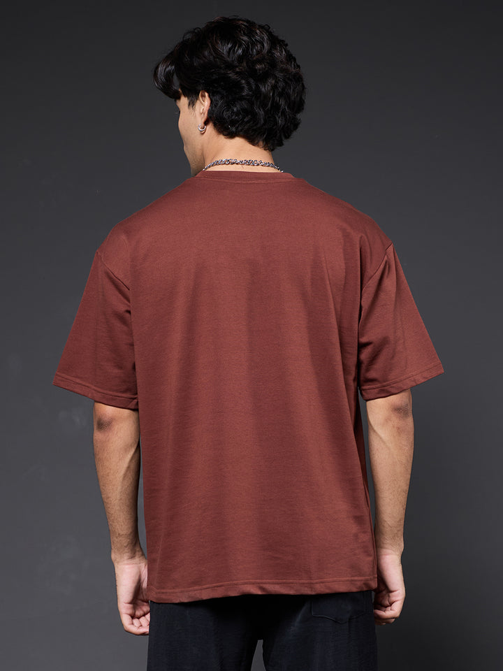 Cargo T-Shirt For Men -Cocoa