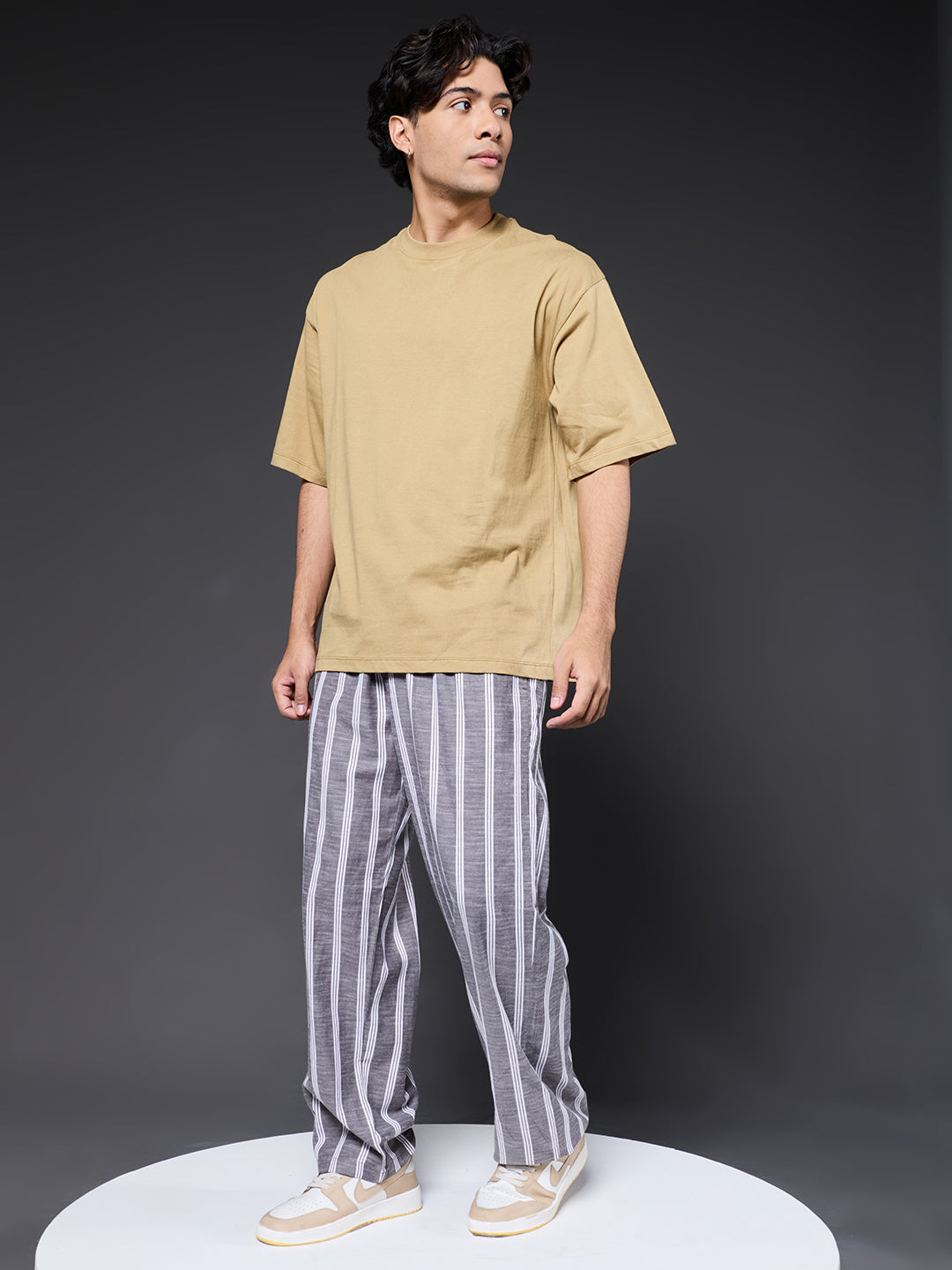 Men Striped lounge pants