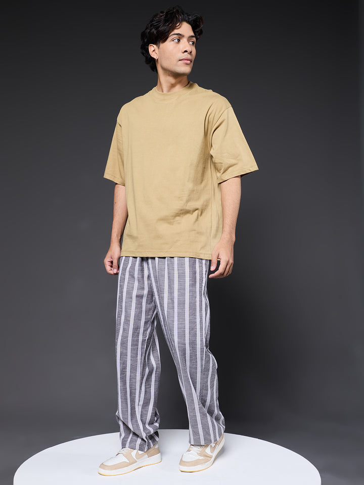 Men Striped lounge pants