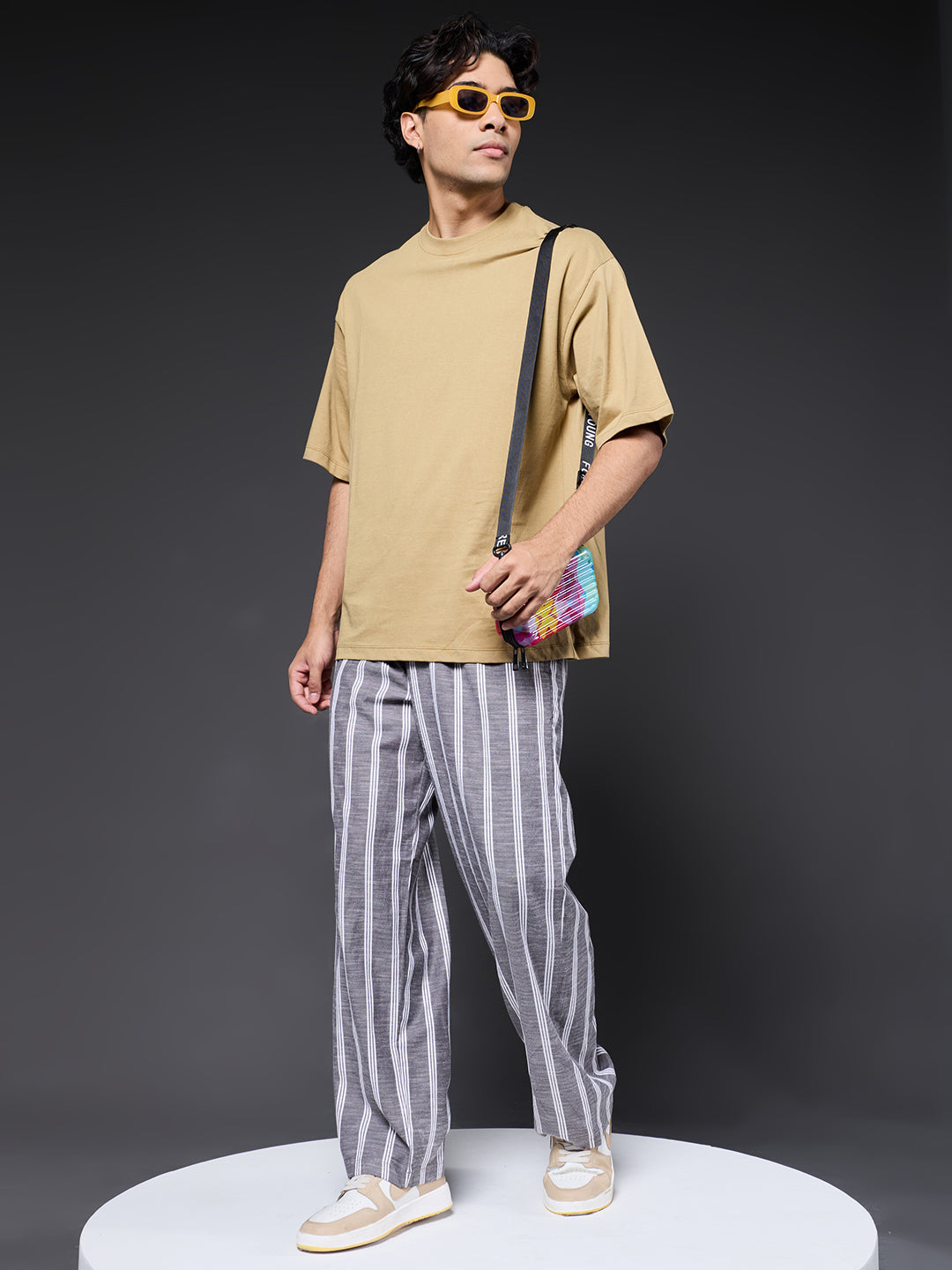 Men Striped lounge pants
