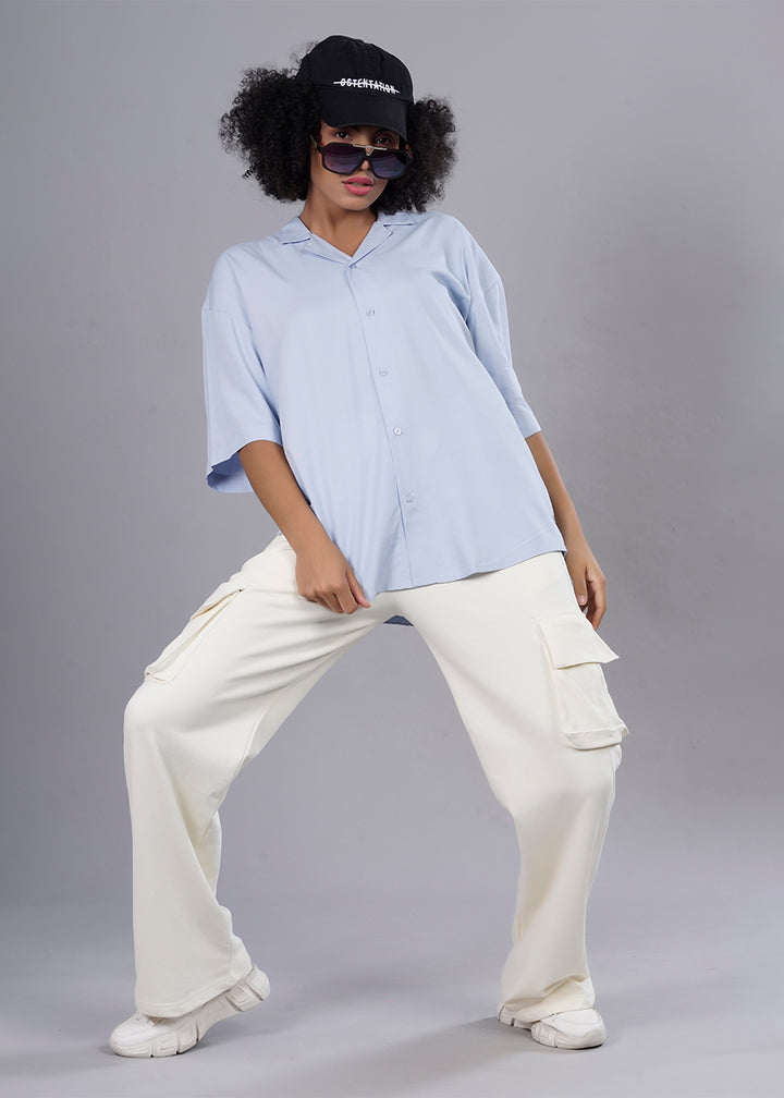 I Have No Time Womens Fluidic Oversized Shirt