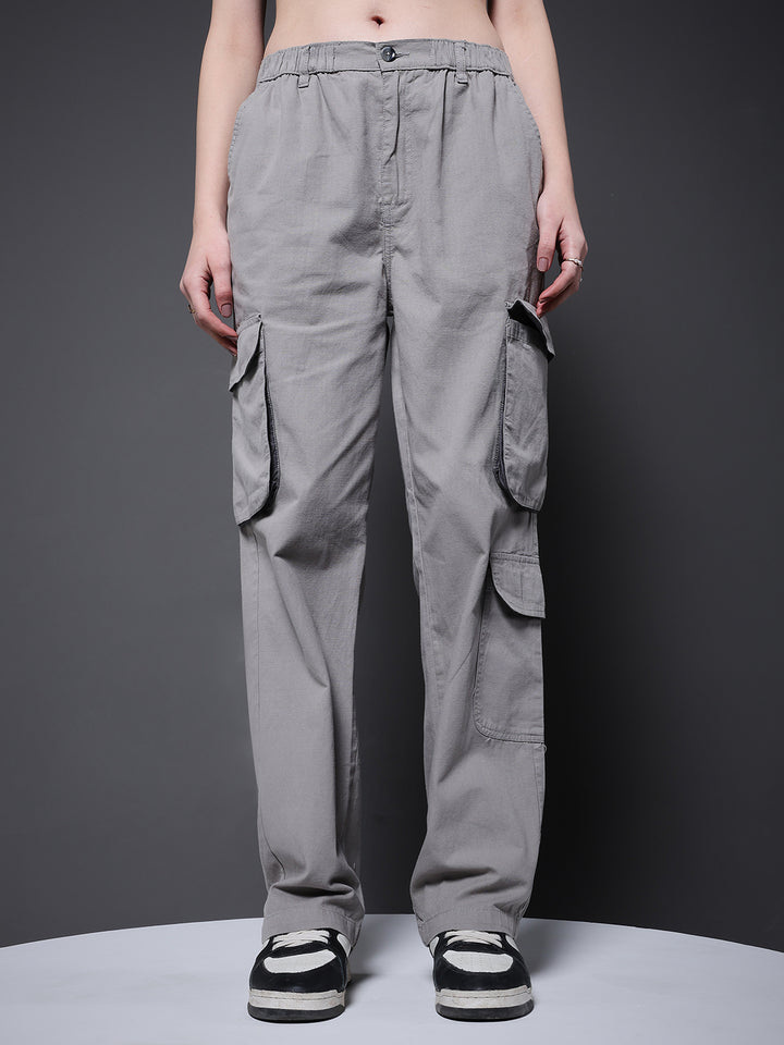 Women Utility Cargo - Ash Grey