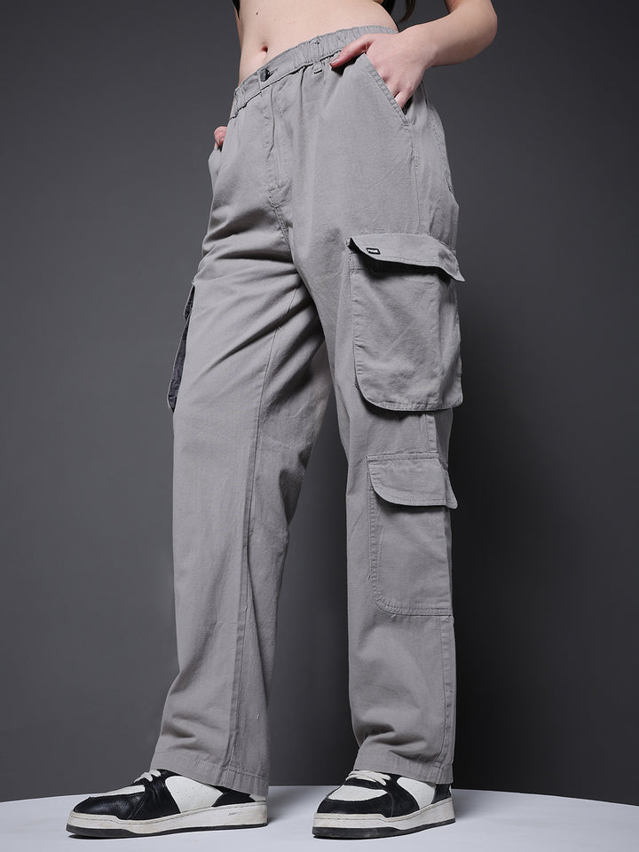 Women Utility Cargo - Ash Grey