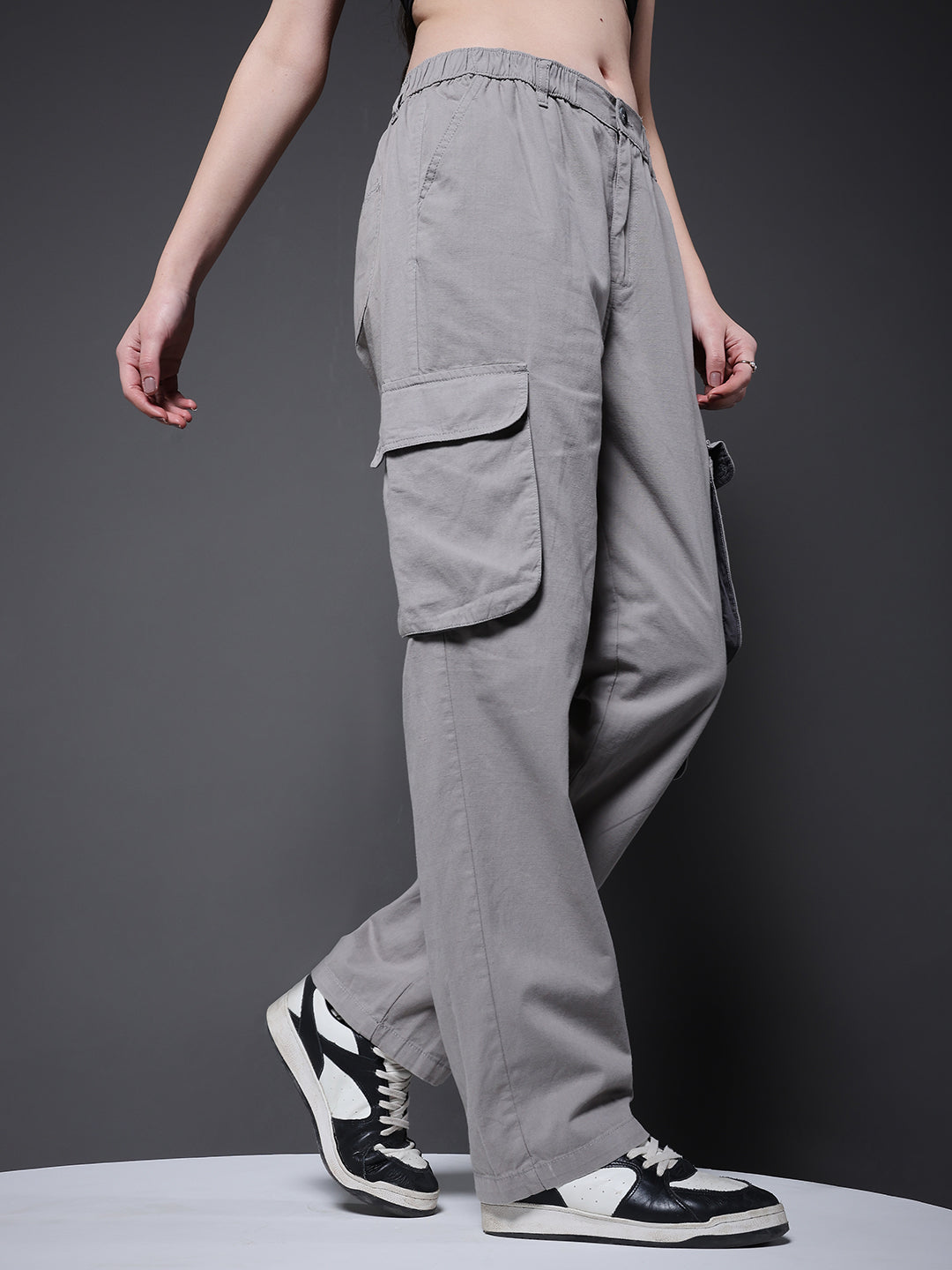 Women Utility Cargo - Ash Grey