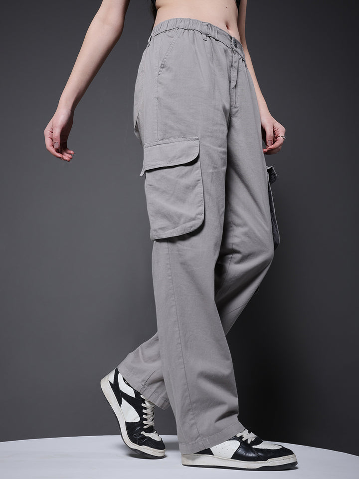 Women Utility Cargo - Ash Grey