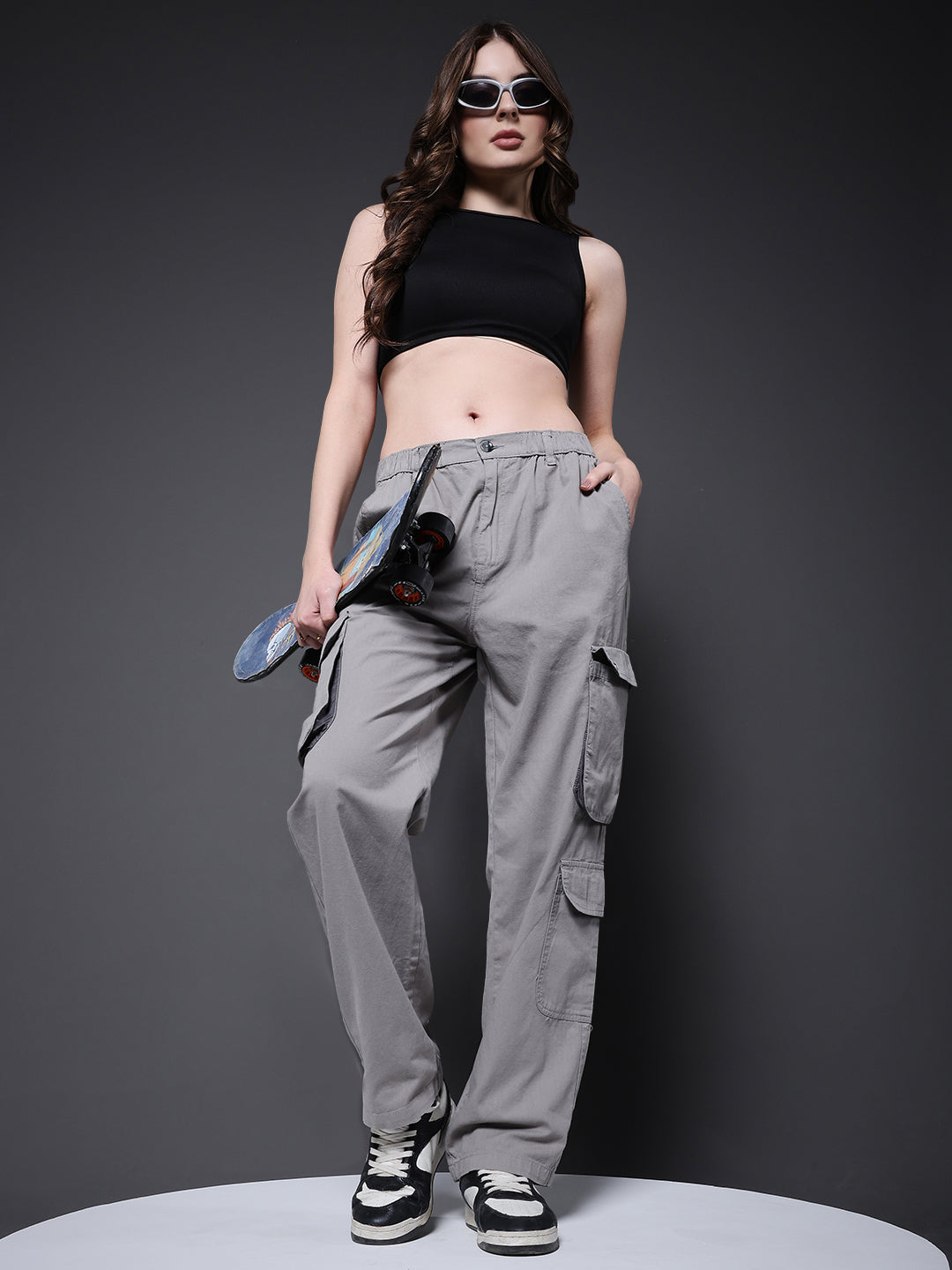 Women Utility Cargo - Ash Grey