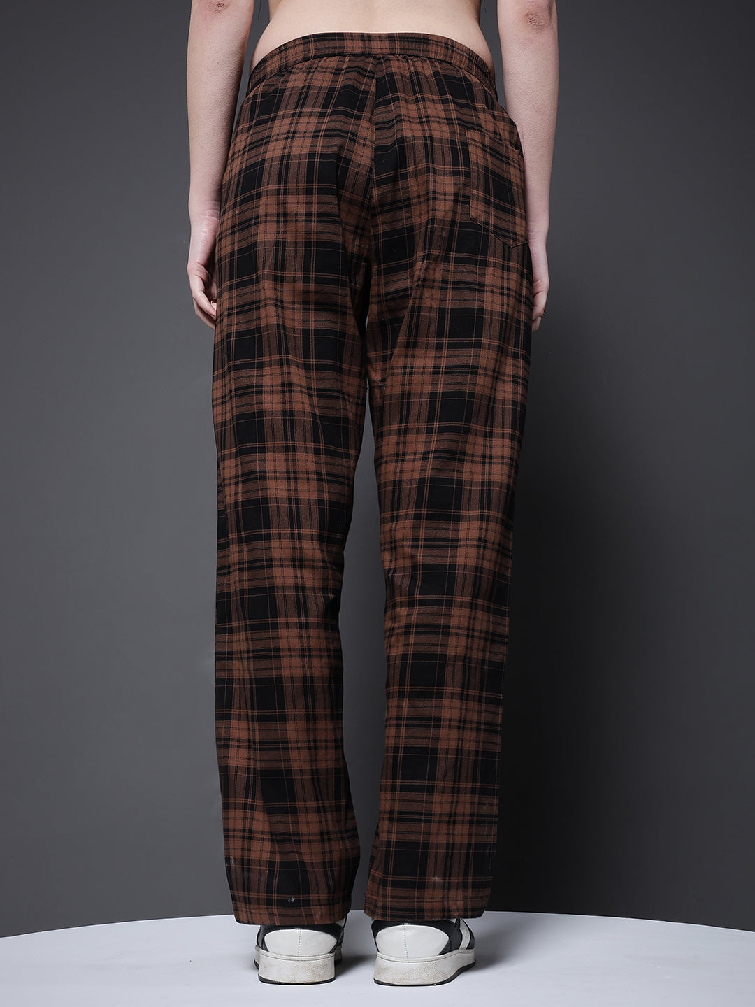 Women chequered lounge pants