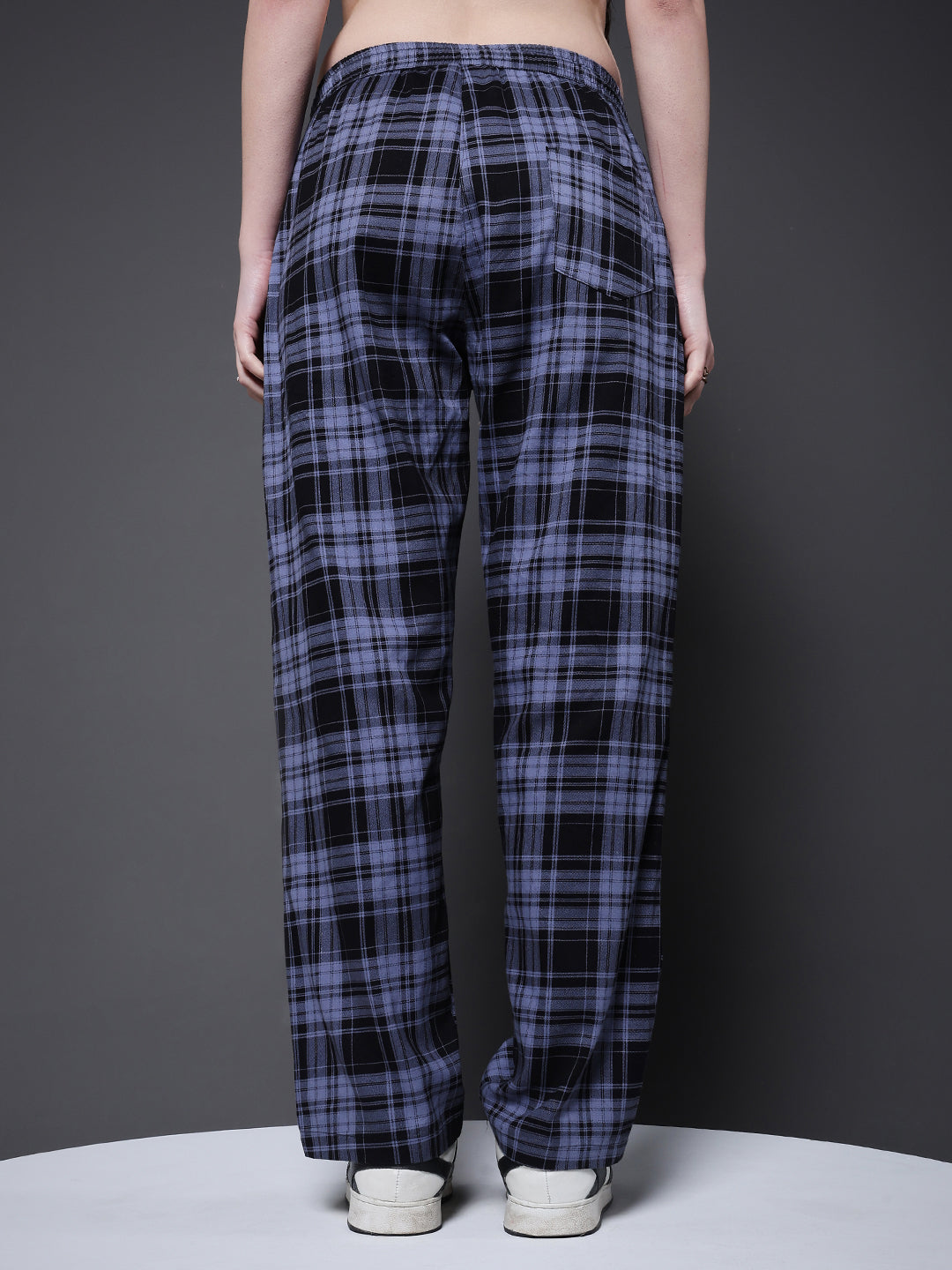 Women chequered lounge pants