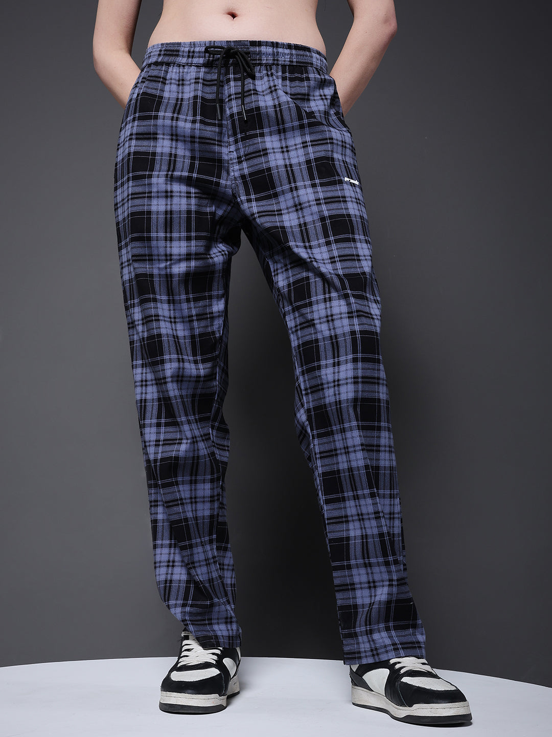Women chequered lounge pants