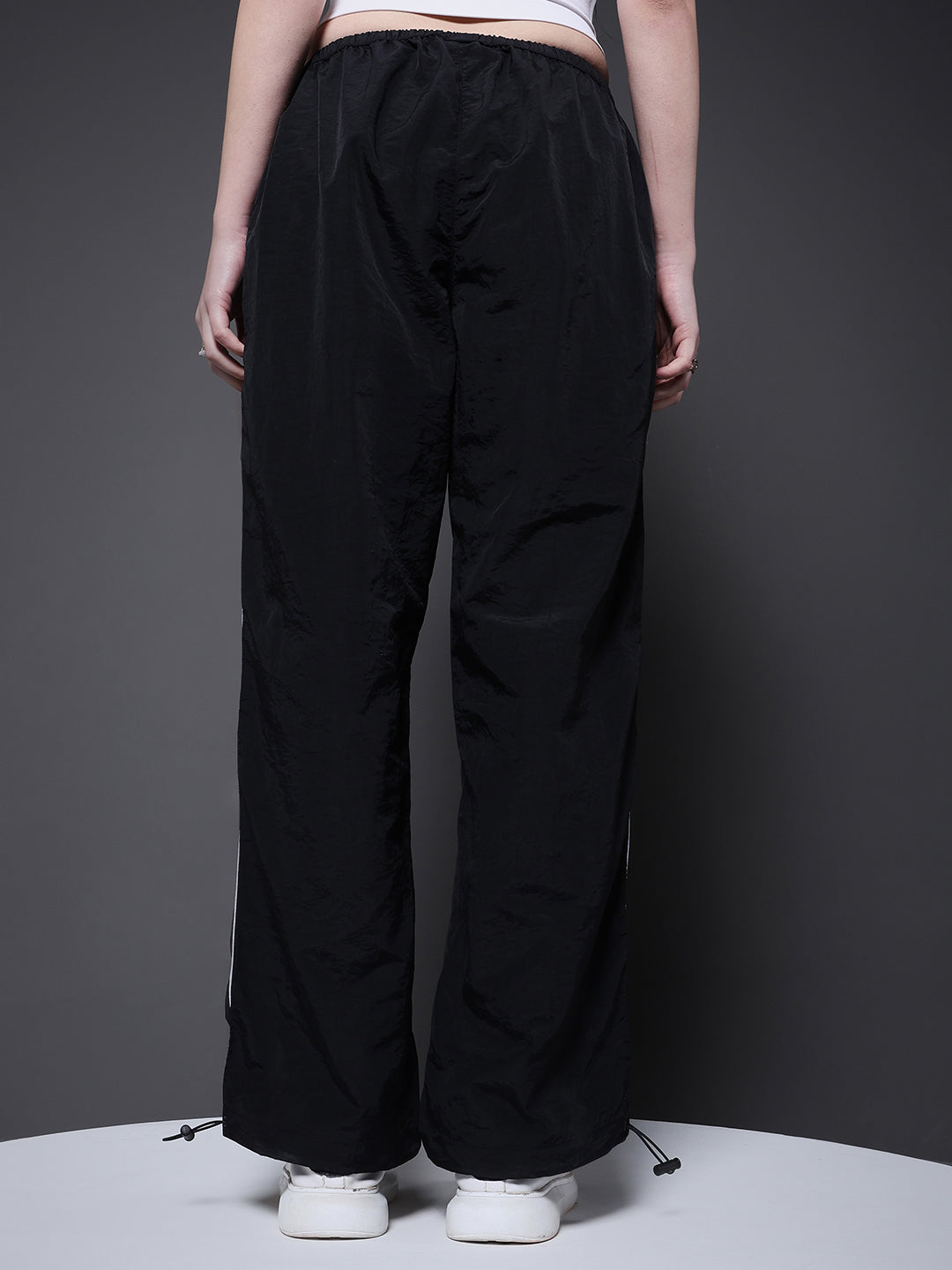 Striped Parachute Pants For Women