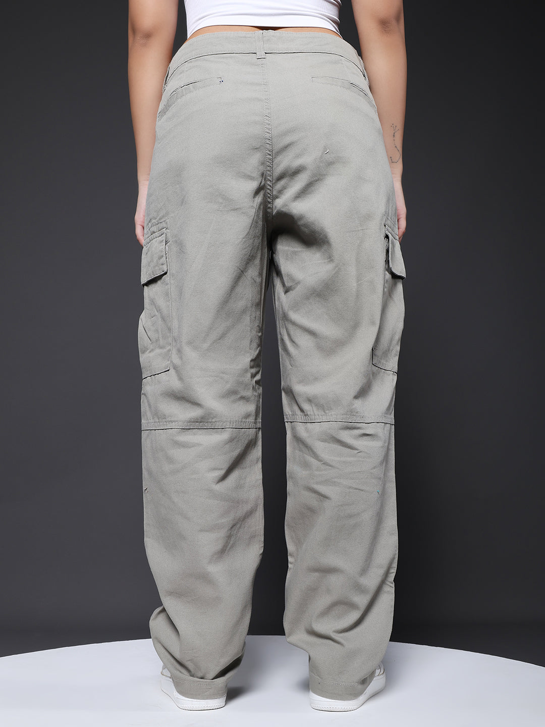 Women Utility Cargo - Ash Grey