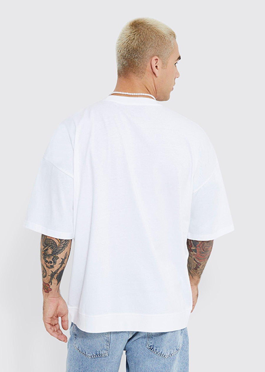 Rose for No One Men Oversized T-Shirt - White