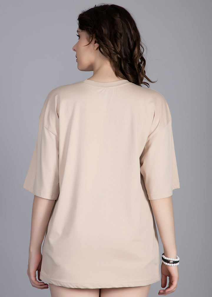 BTS Club Women Oversized Printed T-Shirt