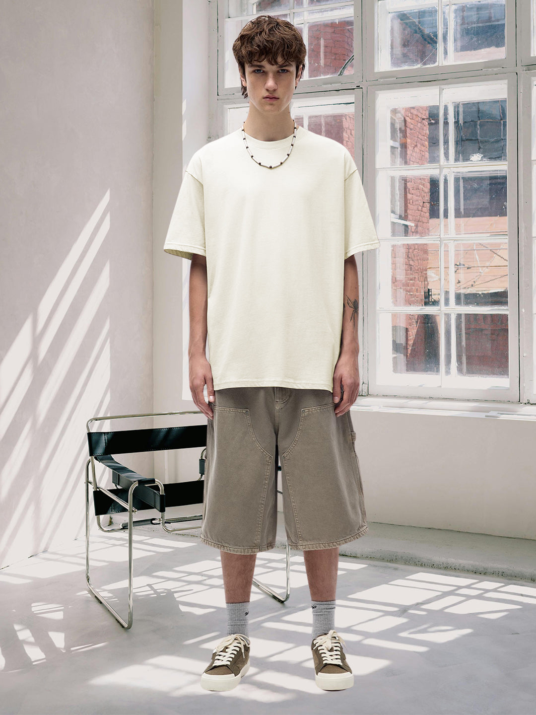 Pronk Solid Men Premium Oversized Terry T-shirt
